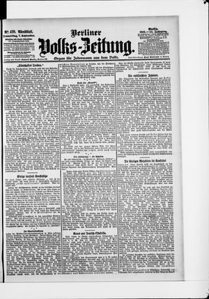 Berliner Volkszeitung vom 07.09.1905