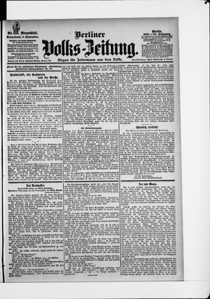 Berliner Volkszeitung vom 09.09.1905