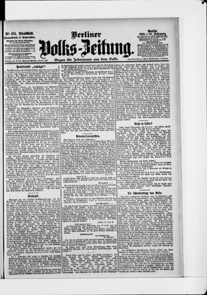Berliner Volkszeitung vom 09.09.1905