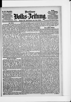 Berliner Volkszeitung vom 10.09.1905