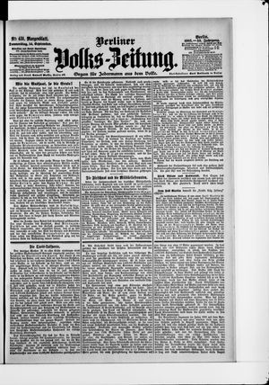 Berliner Volkszeitung on Sep 14, 1905