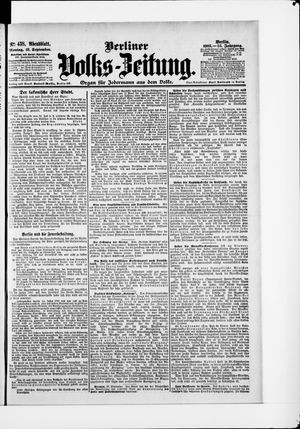 Berliner Volkszeitung vom 18.09.1905