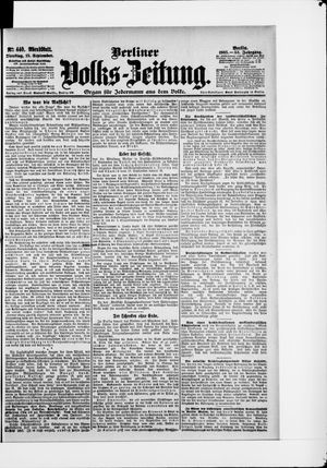Berliner Volkszeitung vom 19.09.1905