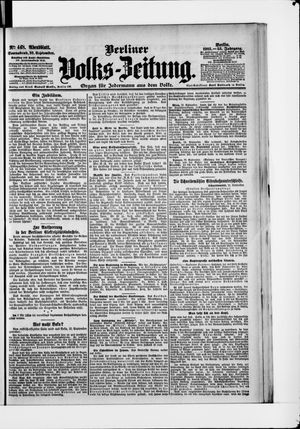 Berliner Volkszeitung vom 23.09.1905