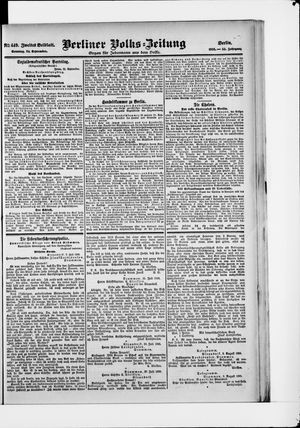 Berliner Volkszeitung vom 24.09.1905