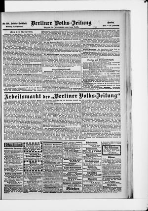 Berliner Volkszeitung vom 24.09.1905