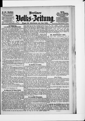 Berliner Volkszeitung vom 25.09.1905
