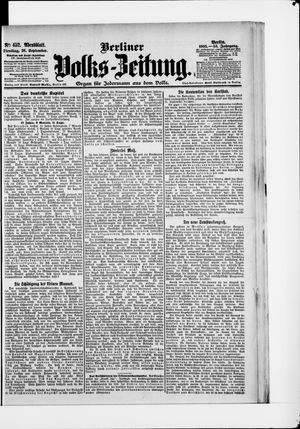 Berliner Volkszeitung vom 26.09.1905