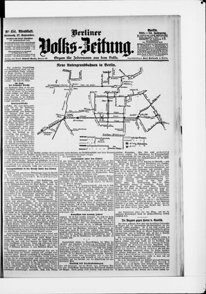 Berliner Volkszeitung vom 27.09.1905