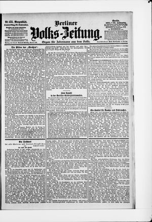Berliner Volkszeitung vom 28.09.1905