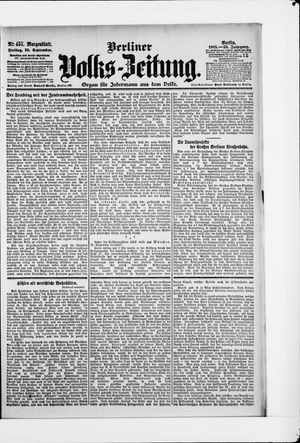 Berliner Volkszeitung vom 29.09.1905