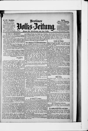 Berliner Volkszeitung vom 02.10.1905