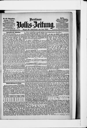 Berliner Volkszeitung vom 03.10.1905
