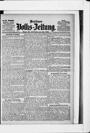 Berliner Volkszeitung vom 04.10.1905
