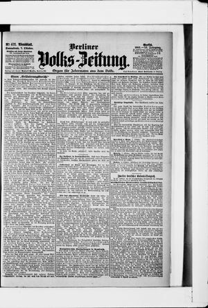 Berliner Volkszeitung vom 07.10.1905