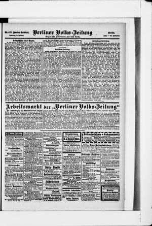 Berliner Volkszeitung vom 08.10.1905