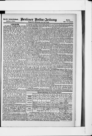Berliner Volkszeitung vom 08.10.1905