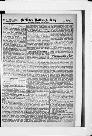 Berliner Volkszeitung vom 10.10.1905