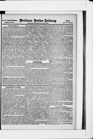 Berliner Volkszeitung vom 11.10.1905