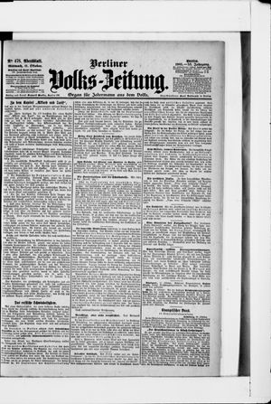 Berliner Volkszeitung vom 11.10.1905
