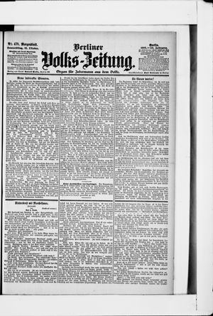 Berliner Volkszeitung vom 12.10.1905
