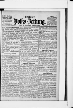 Berliner Volkszeitung vom 14.10.1905