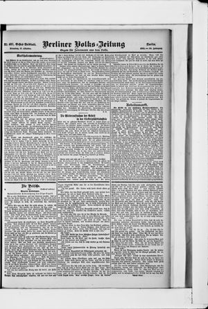 Berliner Volkszeitung vom 17.10.1905