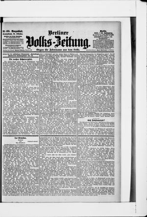 Berliner Volkszeitung vom 21.10.1905
