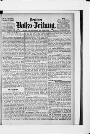 Berliner Volkszeitung vom 21.10.1905