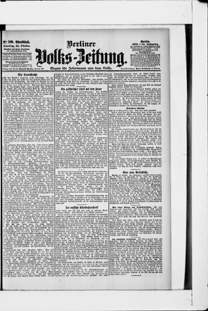 Berliner Volkszeitung vom 24.10.1905