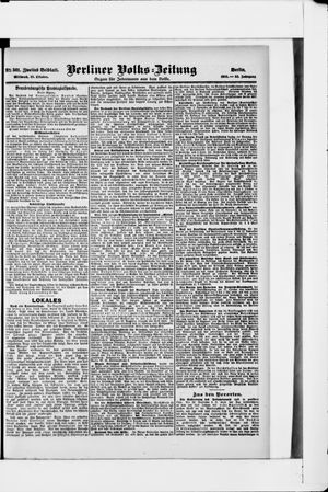 Berliner Volkszeitung vom 25.10.1905