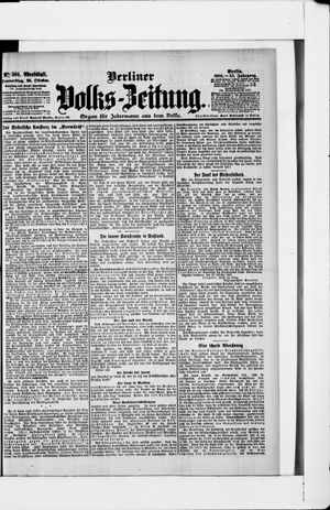 Berliner Volkszeitung vom 26.10.1905