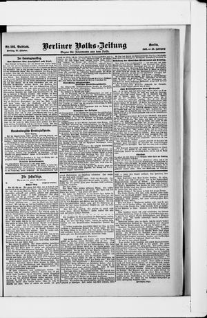 Berliner Volkszeitung vom 27.10.1905