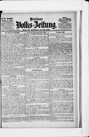 Berliner Volkszeitung vom 30.10.1905