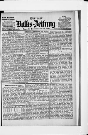 Berliner Volkszeitung vom 02.11.1905