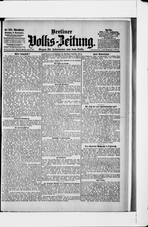 Berliner Volkszeitung vom 06.11.1905