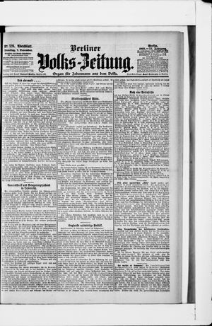 Berliner Volkszeitung vom 07.11.1905