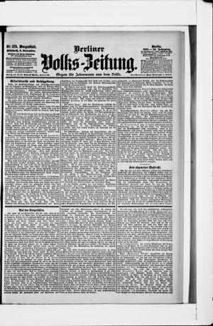 Berliner Volkszeitung on Nov 8, 1905
