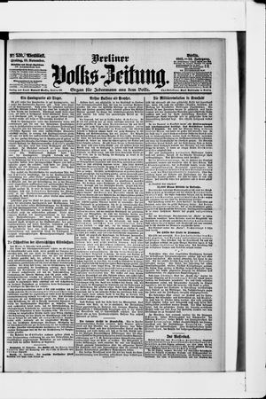 Berliner Volkszeitung vom 10.11.1905