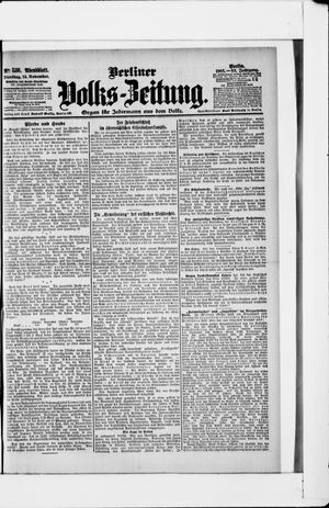 Berliner Volkszeitung vom 14.11.1905