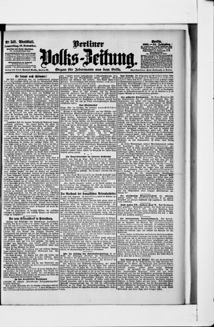 Berliner Volkszeitung on Nov 16, 1905