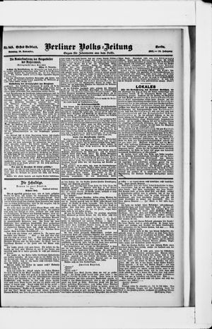 Berliner Volkszeitung on Nov 19, 1905