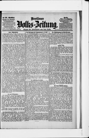 Berliner Volkszeitung on Nov 20, 1905