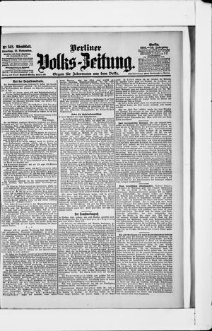 Berliner Volkszeitung vom 21.11.1905