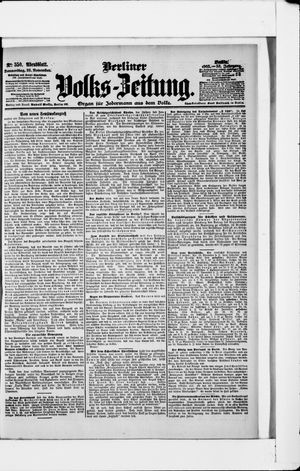 Berliner Volkszeitung on Nov 23, 1905