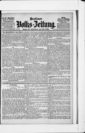 Berliner Volkszeitung on Nov 24, 1905