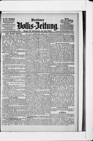 Berliner Volkszeitung vom 27.11.1905