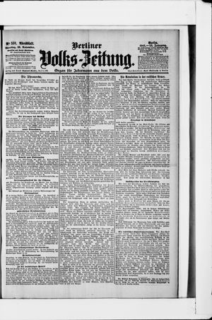 Berliner Volkszeitung vom 28.11.1905