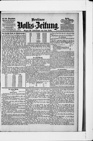 Berliner Volkszeitung on Nov 29, 1905