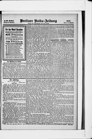 Berliner Volkszeitung on Nov 29, 1905